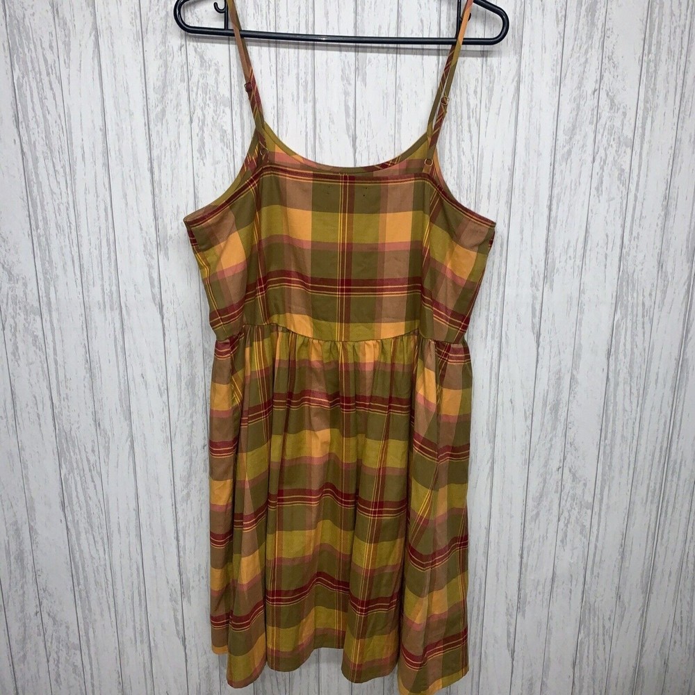 Womens Size M Madewell Plaid Babydoll Cami Dress NWOT - Picture 6 of 6